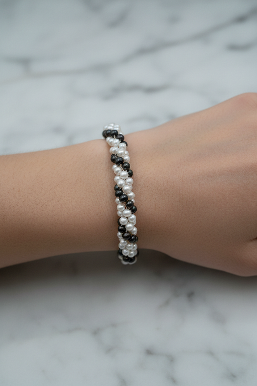 Gümüş Burma İnci Bileklik – Zarif & Şık Tasarım