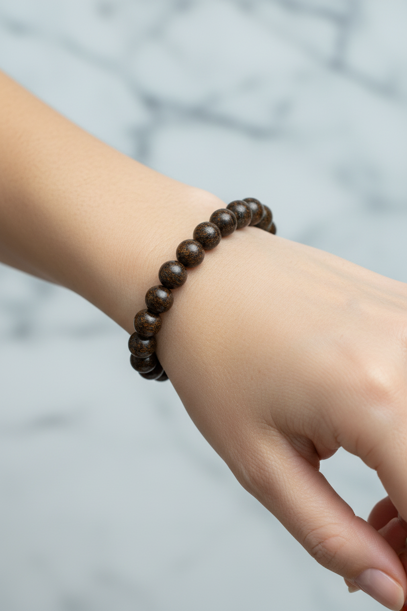 Bronzit 8mm Doğal Taş Bileklik