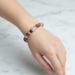 Ay Taşı, Pembe Kuvars & Güneş Taşı Doğal Taş Bileklik – Özel Tasarım