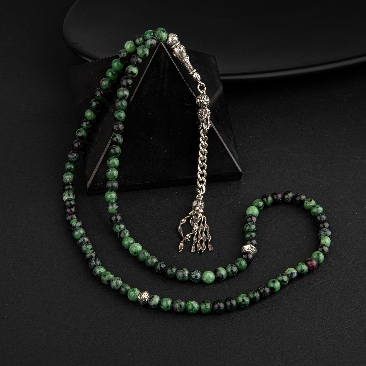 Anyolit Doğal Taş Tesbih 99luk - 6mm