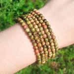 Sertifikalı Unakit Doğal Taş Bileklik – 6 mm