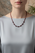 Lal Doğal Taş 925 Ayar Gümüş Kolye – Özel Tasarım