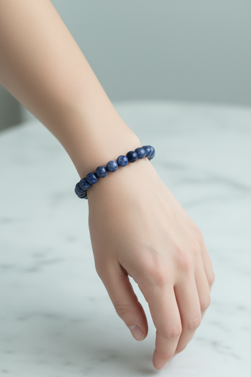Sodalit 8mm Doğal Taş Bileklik