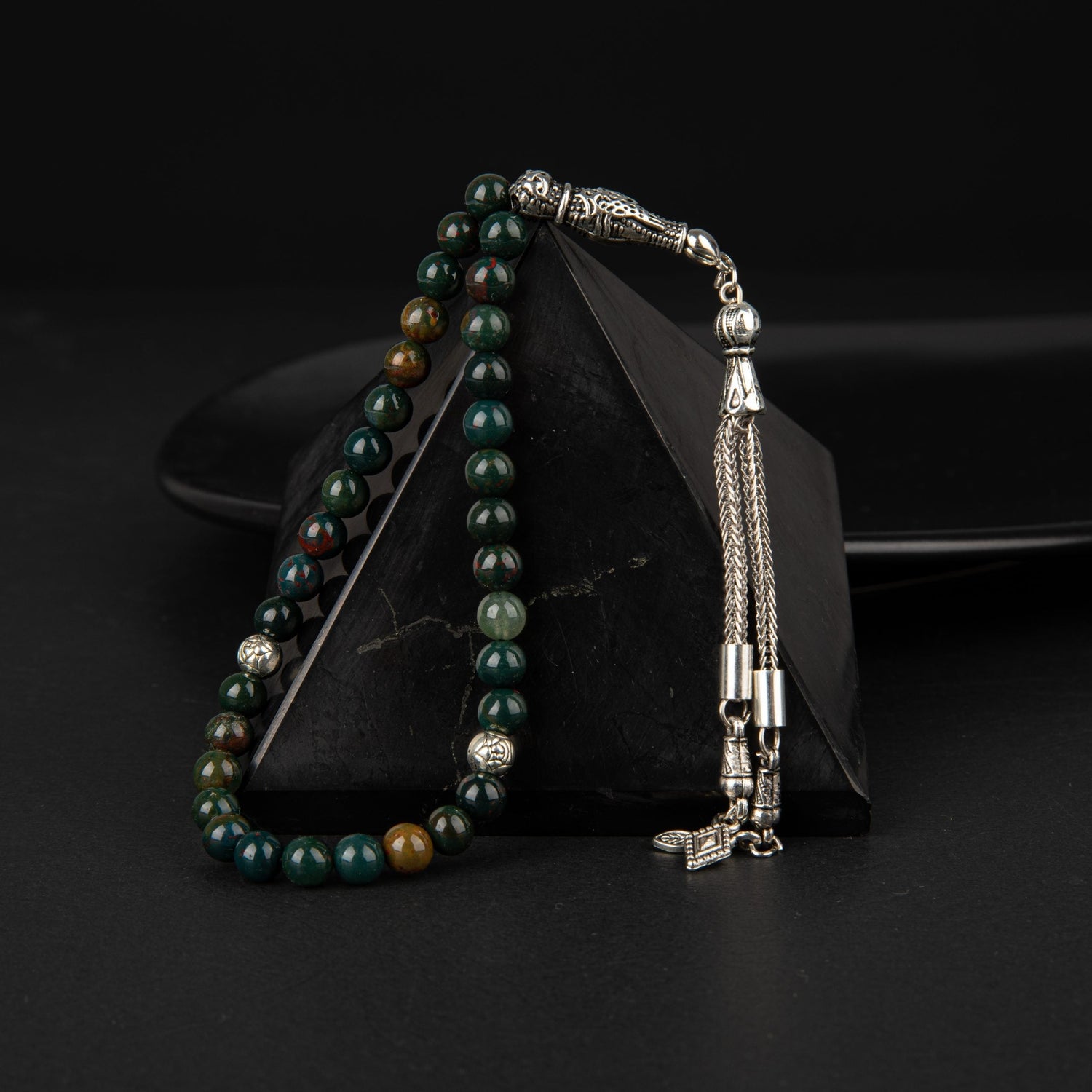 Kan Taşı Doğal Taş Tesbih 33lük - 6mm