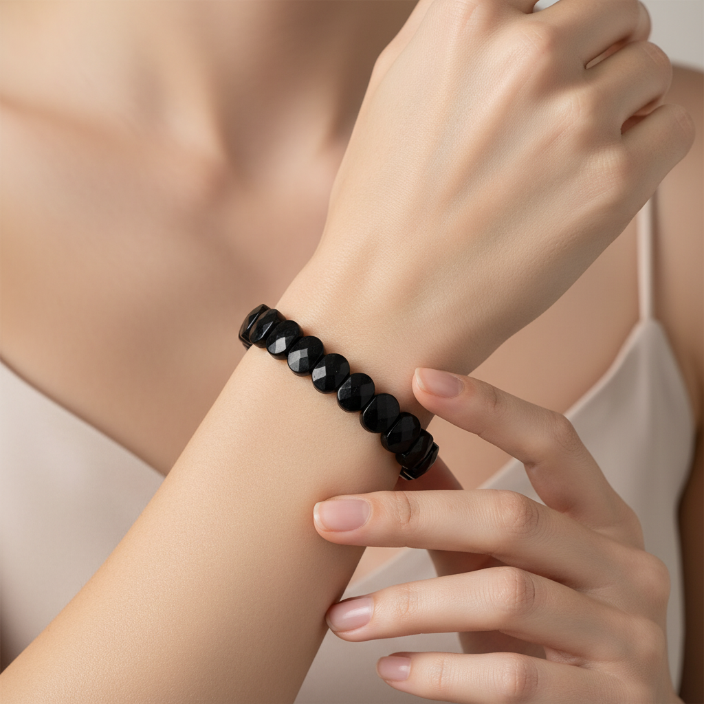 Turmalin Geniş Kesim Doğal Taş Bileklik