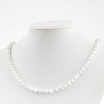 Selenit 6 mm Dizi Doğal Taş Kolye