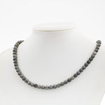 Gri Jasper 6 mm Dizi Doğal Taş Kolye