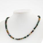 Hint Akiği 6 mm Dizi Doğal Taş Kolye