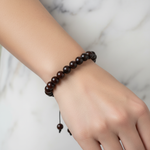 Dragon Jasper 8 mm Merdiven Kapama Doğal Taş Bileklik – El İşçiliği