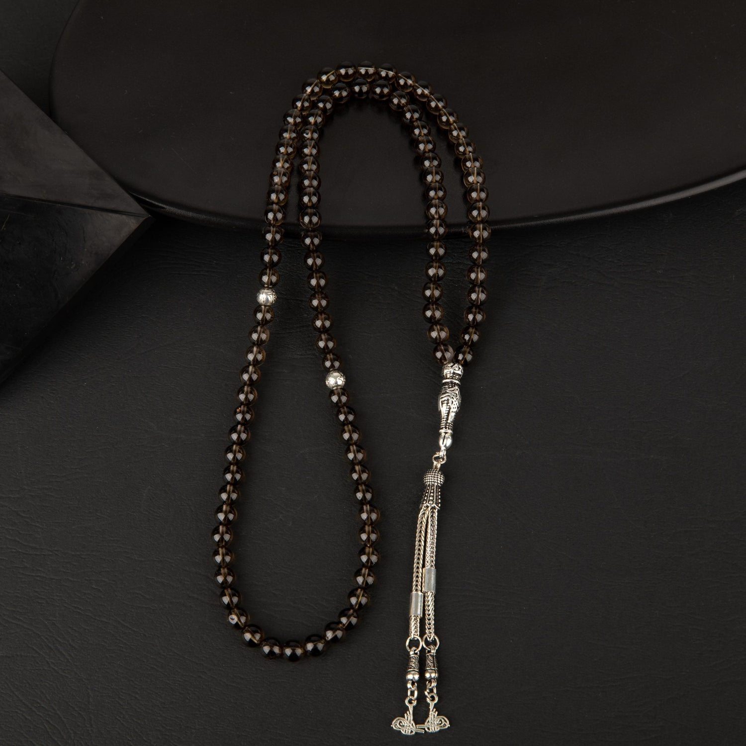 Dumanlı Kuvars Doğal Taş Tesbih 99luk - 6mm