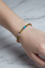 Yeşim ve İkizler Burcu Doğal Taş Bileklik