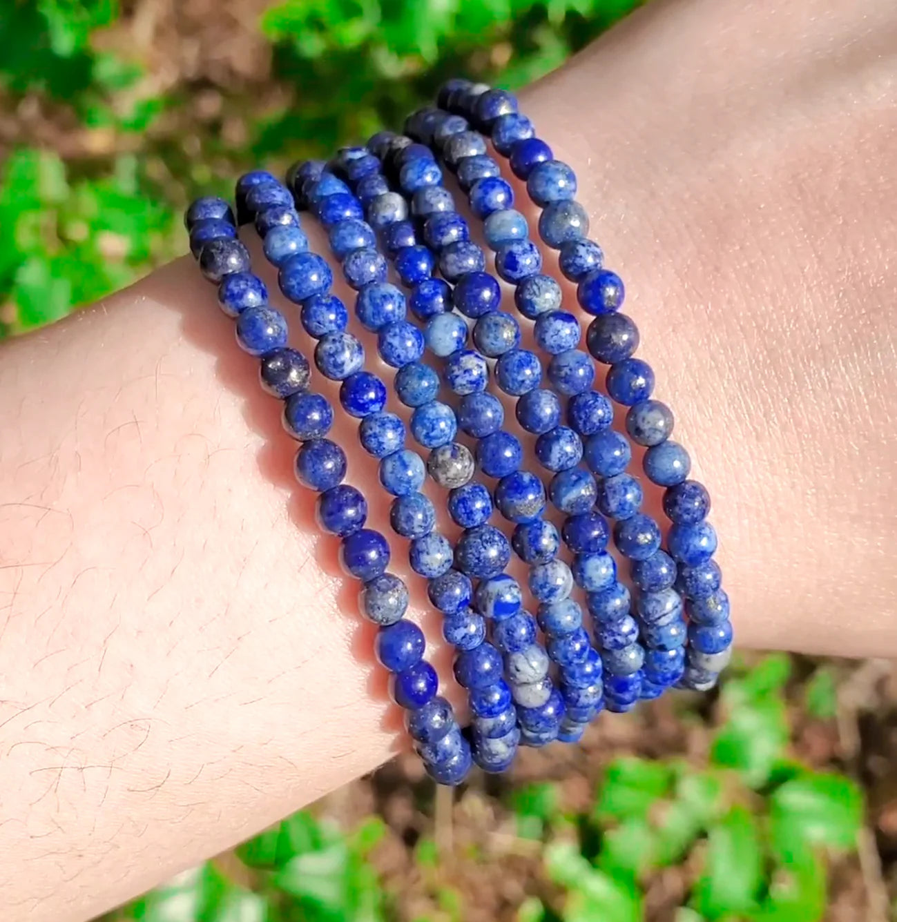 Sertifikalı Lapis Lazuli Doğal Taş Bileklik – 6 mm