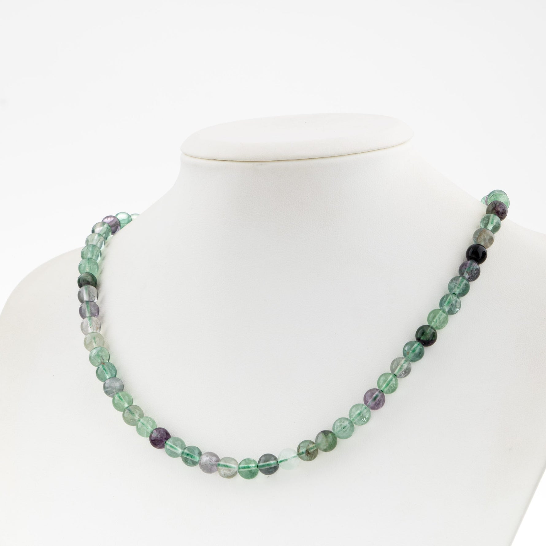 Yeşil Florit 6 mm Dizi Doğal Taş Kolye