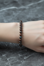 Azurit 6mm Doğal Taş Bileklik