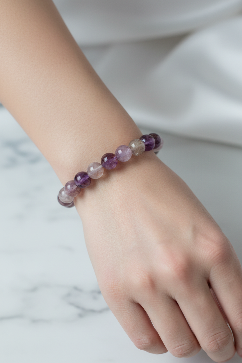 Fantom Kuvars 8mm Doğal Taş Bileklik