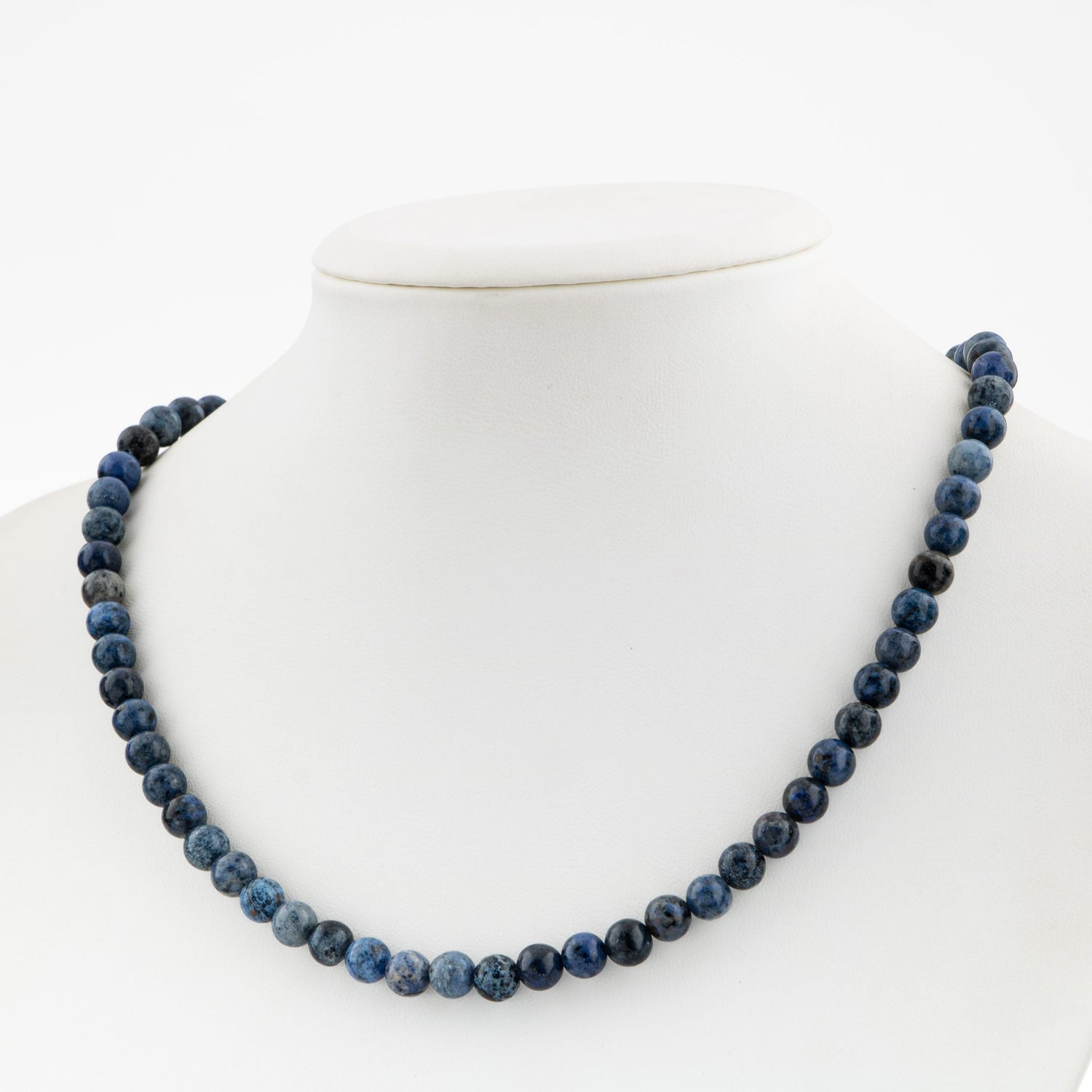 Sodalit 6 mm Dizi Doğal Taş Kolye