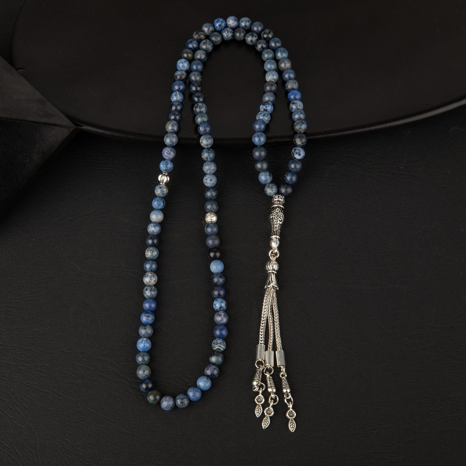 Sodalit Doğal Taş Tesbih 99luk - 6mm