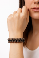 Sertifikalı Riyolit 8 mm Çift Sıra Makrome Doğal Taş Bileklik