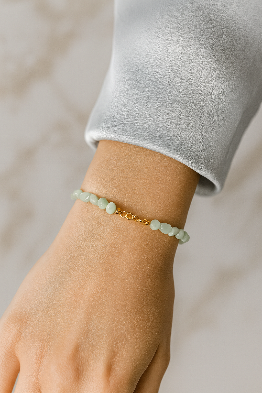 Sertifikalı Larimar Doğal Taş 925 Ayar Gümüş Bileklik | Pirtash | Özel Üretim