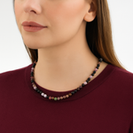 Sertifikalı Renkli Turmalin 6 mm Dizi Doğal Taş Kolye