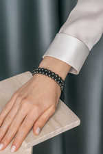 Sertifikalı Trehartz Doğal Taş 6 mm Makrome Örme Bileklik | Pirtash | Özel Üretim