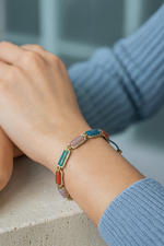 Sertifikalı Oğlak Burcu Doğal Taş Makrome Örme Bileklik | Pirtash | Özel Üretim