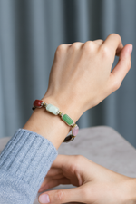 Sertifikalı Koç Burcu Doğal Taş Makrome Örme Bileklik | Pirtash | Özel Üretim