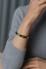 Sertifikalı Koç Burcu Doğal Taş Makrome Örme Bileklik | Pirtash | Özel Üretim