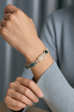 Sertifikalı İkizler Burcu Doğal Taş Makrome Örme Bileklik | Pirtash | Özel Üretim