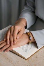 Sertifikalı Oğlak Burcu Doğal Taş Makrome Örme Bileklik | Pirtash | Özel Üretim