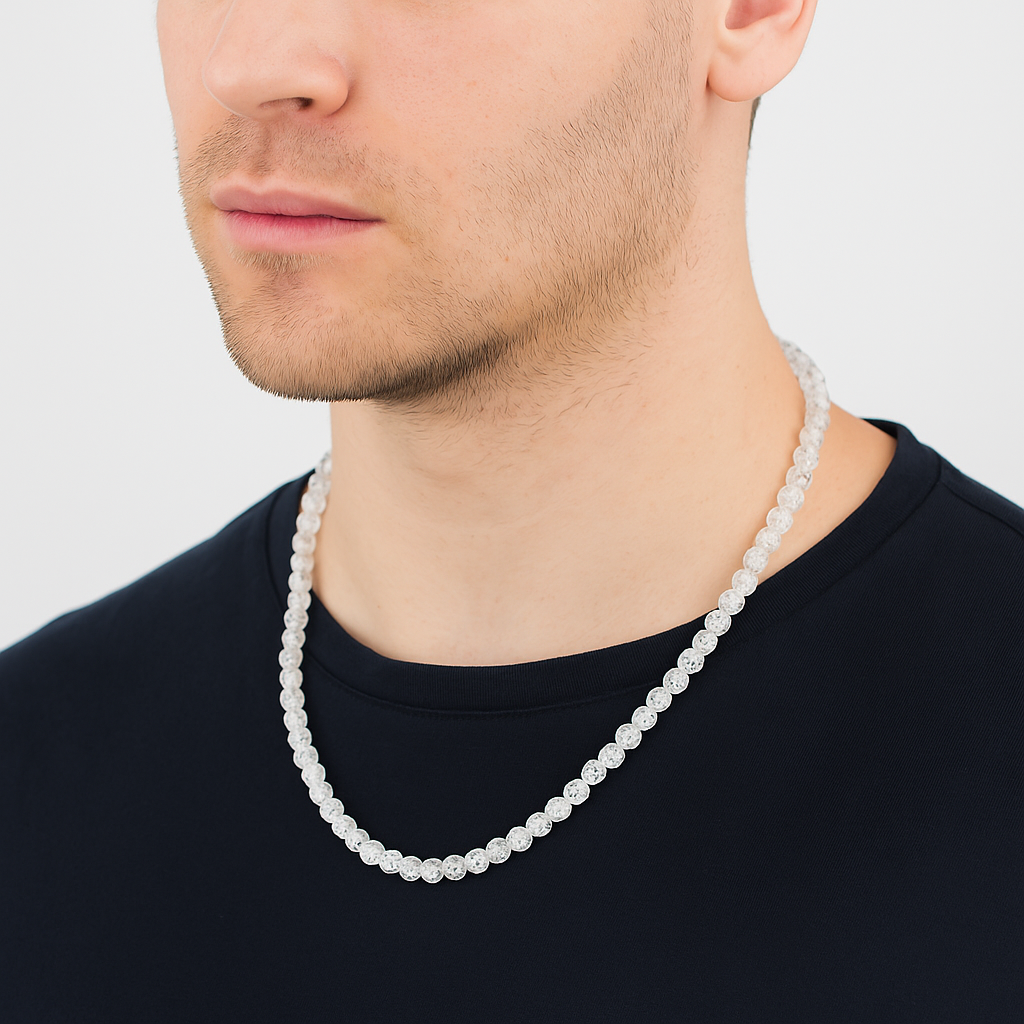 Sertifikalı Necef 6 mm Dizi Doğal Taş Kolye