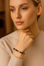 Sertifikalı Renkli Turmalin 6 mm Doğal Taş Bileklik