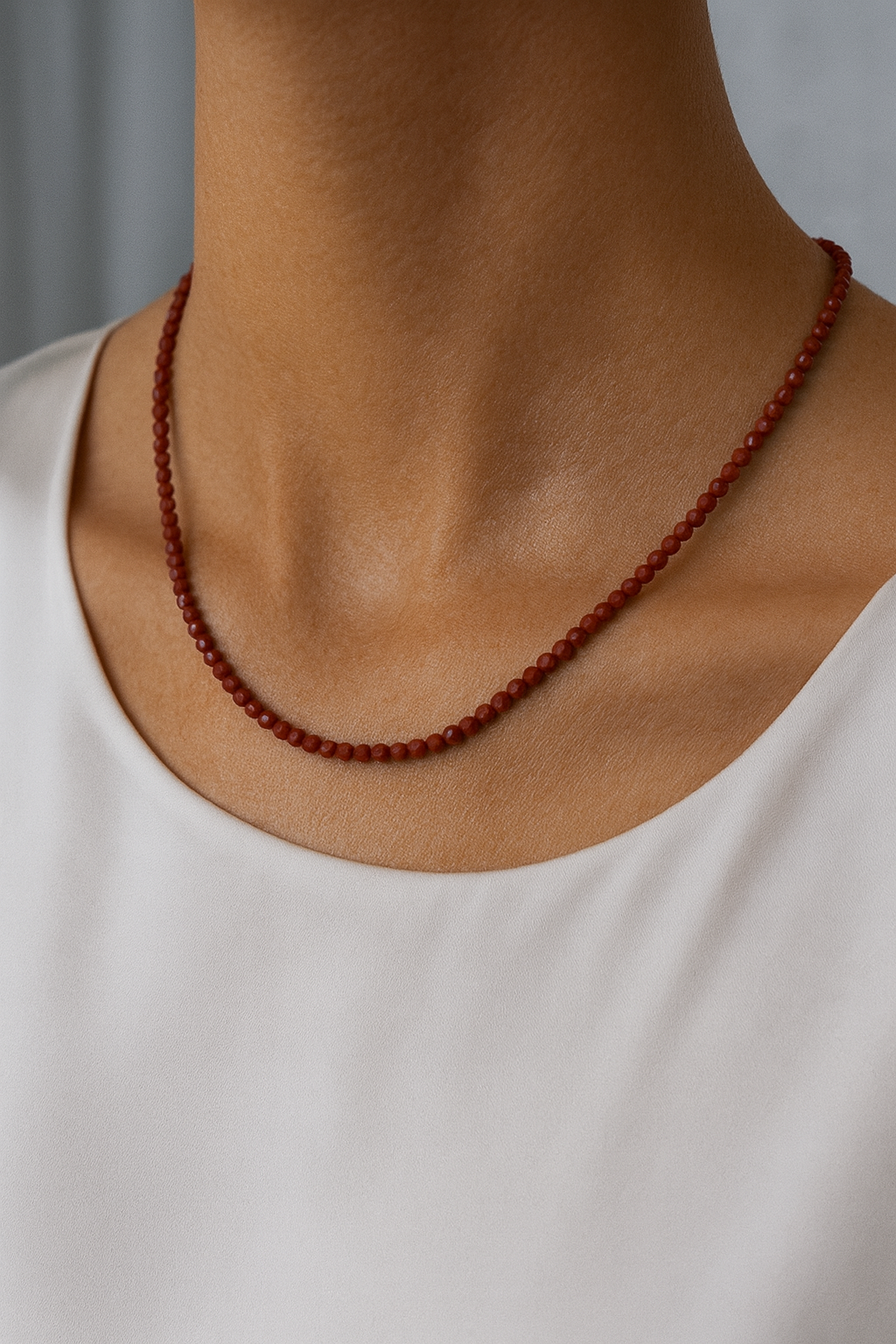 Sertifikalı Jasper Doğal Taş Kolye | Pirtash | Özel Üretim