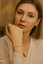 Sertifikalı Prehnit 6 mm Doğal Taş Bileklik