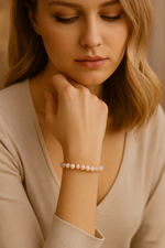 Sertifikalı Pembe Opal 6 mm Doğal Taş Bileklik