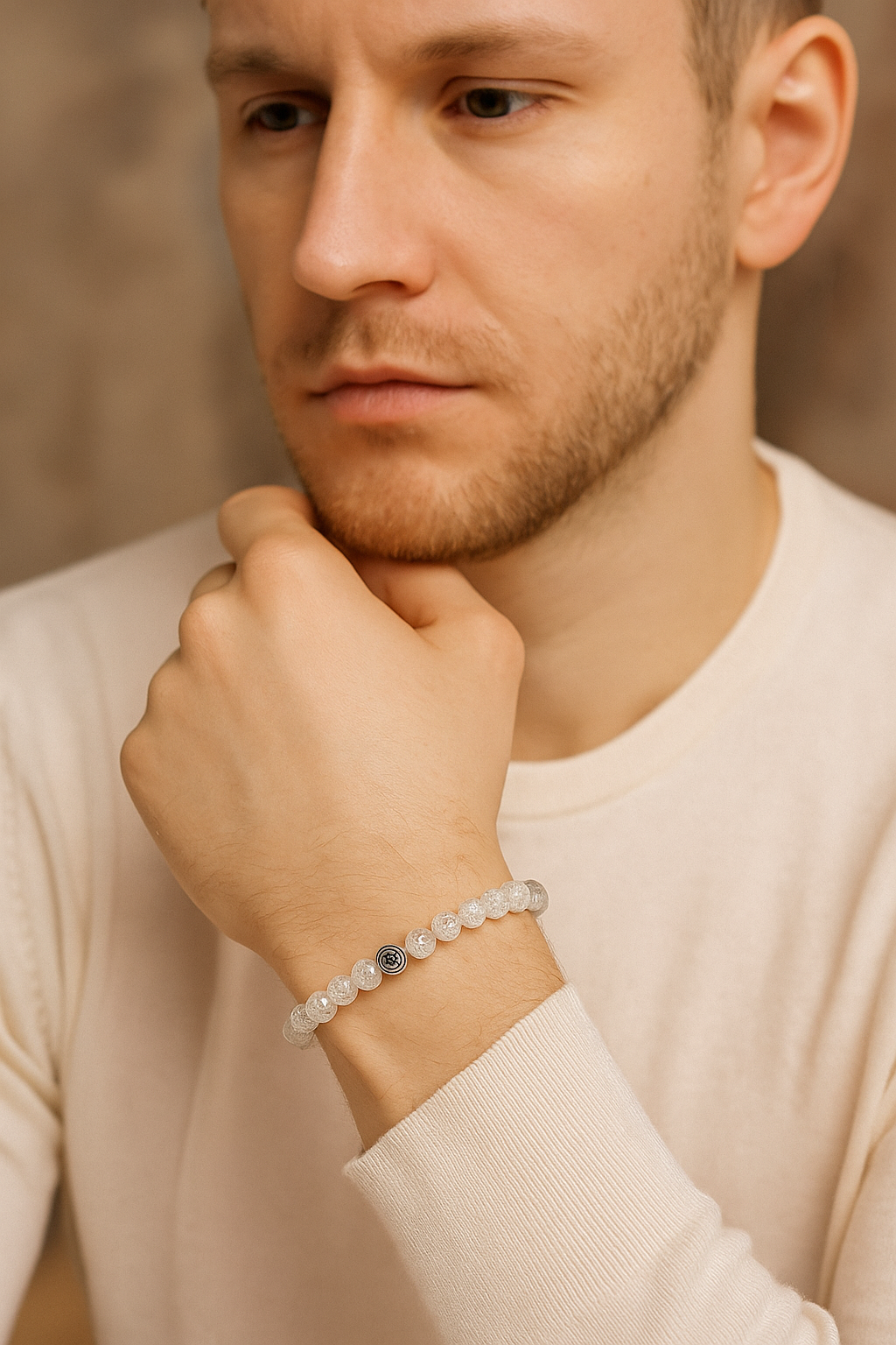 Sertifikalı Necef 6 mm Doğal Taş Bileklik