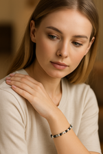 Sertifikalı Rutilli Kuvars 6 mm Doğal Taş Bileklik