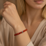 Sertifikalı Madagaskar Akiği 6 mm Doğal Taş Bileklik