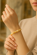 Sertifikalı Sedef 8 mm Doğal Taş Bileklik