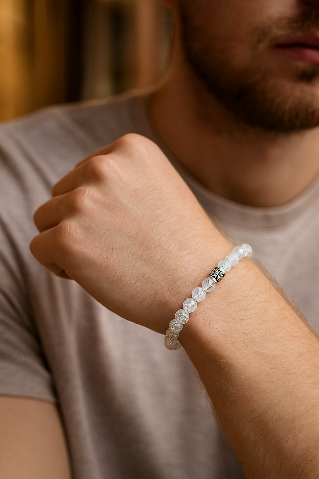 Sertifikalı Necef 8 mm Doğal Taş Bileklik