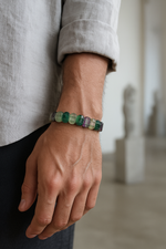 Sertifikalı Yeşil Florit 9 x 14 mm Özel Kesim Bileklik