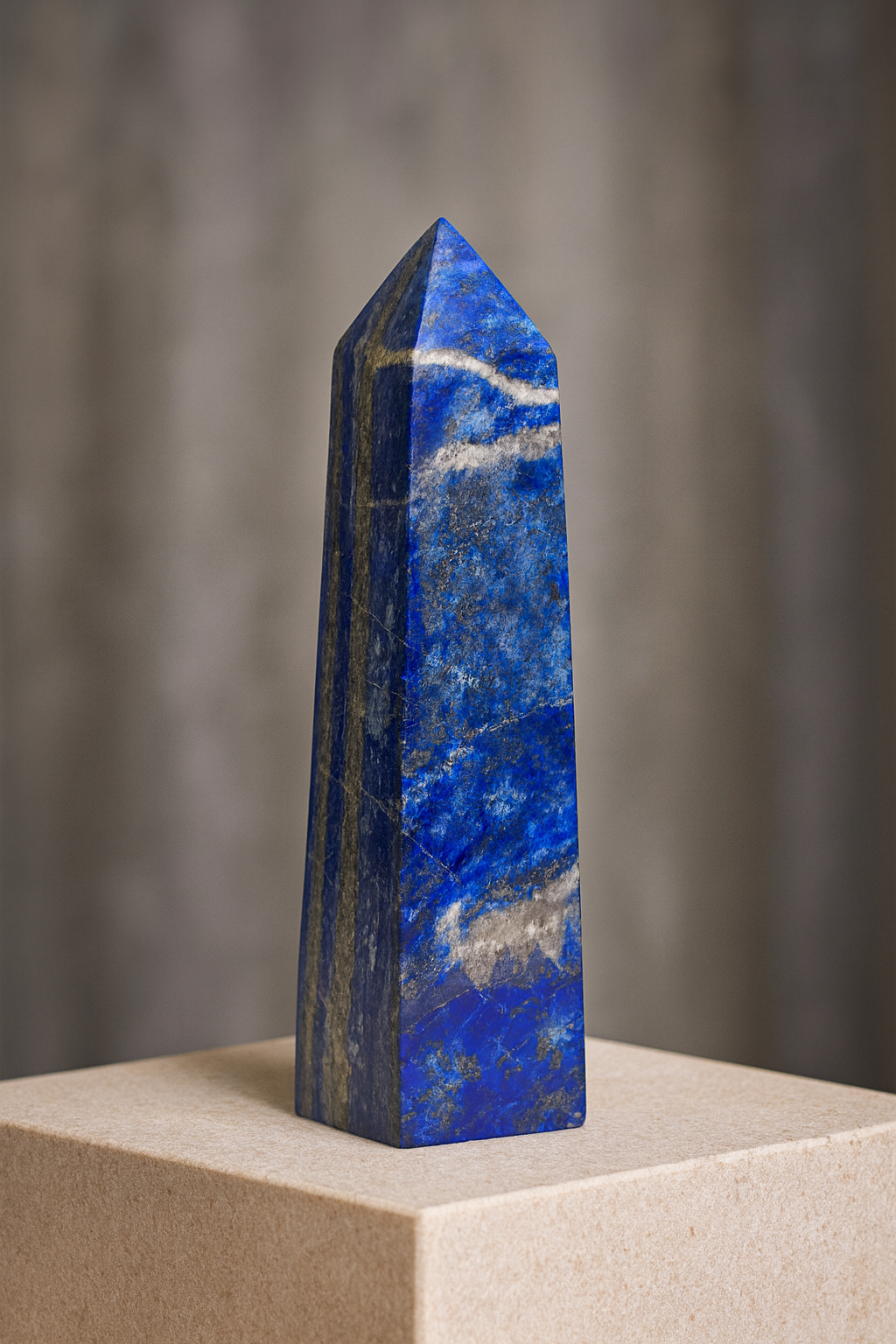 Sertifikalı Lapis Lazuli Doğal Taş Piramit – 3.01 kg | Pirtash | Koleksiyonluk Özel Parça