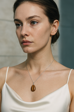 Sertifikalı Kaplan Gözü Doğal Taş Kolye