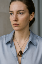 Sertifikalı Kaplan Gözü Doğal Taş Kolye