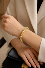 Sertifikalı Sarı Opal Doğal Taş Bileklik – 8 mm