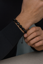 Sertifikalı Turmalin Doğal Taş Makrome Örme Bileklik – Hexagonal Kesim | Pirtash | Özel Üretim