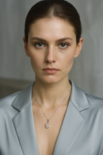 Sertifikalı Pembe Kuvars Doğal Taş Kolye