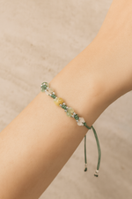 Sitrin – Prehnit – Ay Taşı Doğal Taş Makrome Bileklik – Pirtash