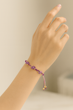 Ametist Doğal Taş Makrome Bileklik – Pirtash