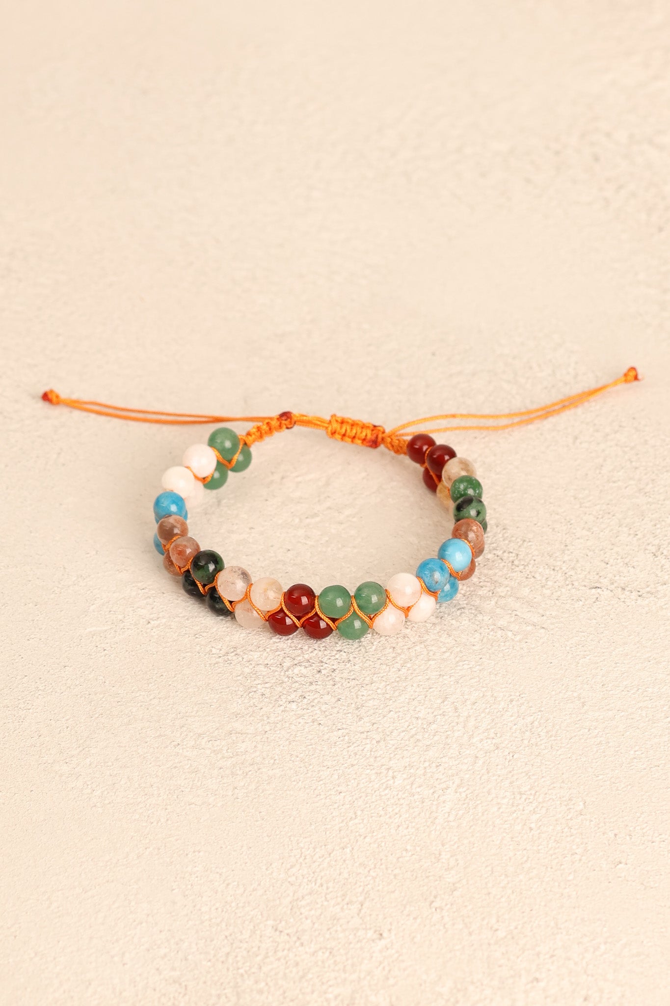 Sertifikalı İkizler Burcu Doğal Taş Çift Sıra Makrome Bileklik – 6 mm | Pirtash | Özel Üretim